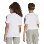 adidas Essentials Tee Kids Παιδικό Κοντομάνικο με Ρίγες Λευκό