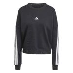 adidas Essentials 3-Stripes French Terry Μπλούζα Μαύρη