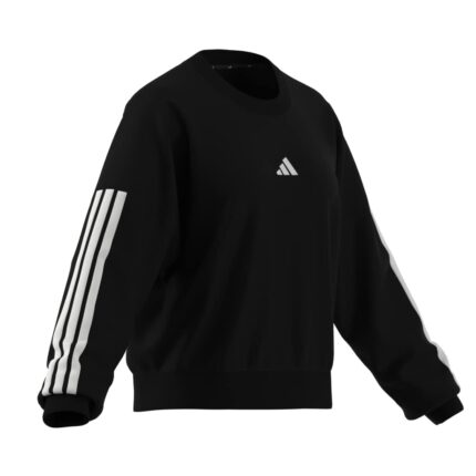 adidas Essentials 3-Stripes French Terry Μπλούζα Μαύρη
