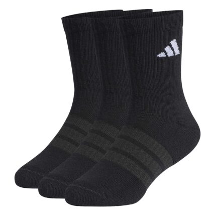 adidas Κάλτσες Μεσαίου Ύψους με Επένδυση 3 Ζευγάρια Μαύρες