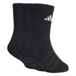 adidas Κάλτσες Μεσαίου Ύψους με Επένδυση 3 Ζευγάρια Μαύρες