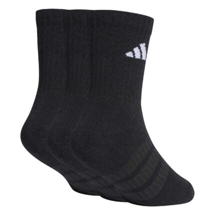 adidas Κάλτσες Μεσαίου Ύψους με Επένδυση 3 Ζευγάρια Μαύρες