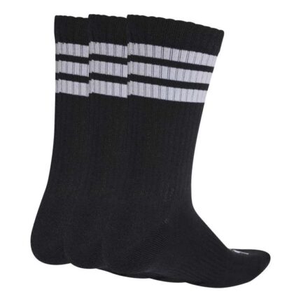 adidas 3-Stripes Cushioned Crew Socks Κάλτσες Μαύρες με Ρίγες
