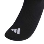 adidas 3-Stripes Cushioned Crew Socks Κάλτσες Μαύρες με Ρίγες