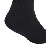 adidas Παιδικές Κάλτσες 3-Stripes Μεσαίου Ύψους με Επένδυση 3 Ζευγάρια Μαύρες