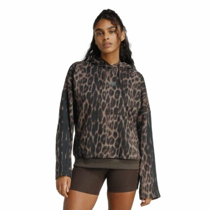 adidas Seasonal Essentials Leopard Print French Terry Hoodie με 3 Ρίγες