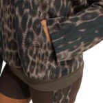 adidas Seasonal Essentials Leopard Print French Terry Hoodie με 3 Ρίγες