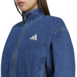 adidas Γυναικείο Μπουφάν Stadium Washed Denim Τζιν Loose Fit