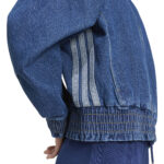 adidas Γυναικείο Μπουφάν Stadium Washed Denim Τζιν Loose Fit